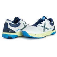 Baskets Munich Hydra 116 Blanc Bleu PADELPOINT Baskets Munich Hydra 116 Blanc Bleu