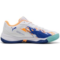 Tênis Puma Nova Smash Branco Azul Laranja  Oferta + Barato