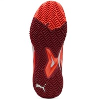 Puma Nova Smash Baskets Rouge Blanc Bourgogne  Offre - Pas cher