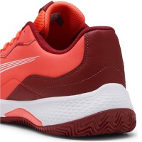 Puma Nova Smash Baskets Rouge Blanc Bourgogne  Offre - Pas cher