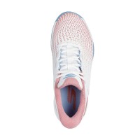 Zapatillas Skechers Viper Court Reload Blanco Rosa Mujer