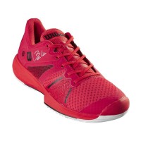 Wilson Bela Pro Red Poppy Sneakers Blanc Noir  Offre - Pas cher