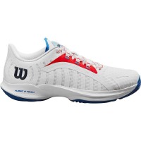 Zapatillas Wilson Hurakn Pro Blanco Rojo Azul  Oferta + Barato