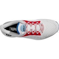 Zapatillas Wilson Hurakn Pro Blanco Rojo Azul  Oferta + Barato