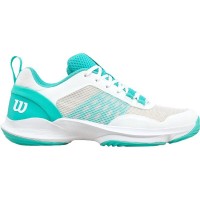 Wilson Hurakn Pro V2 White Turquoise Women''s Sneakers  Offer + Cheap