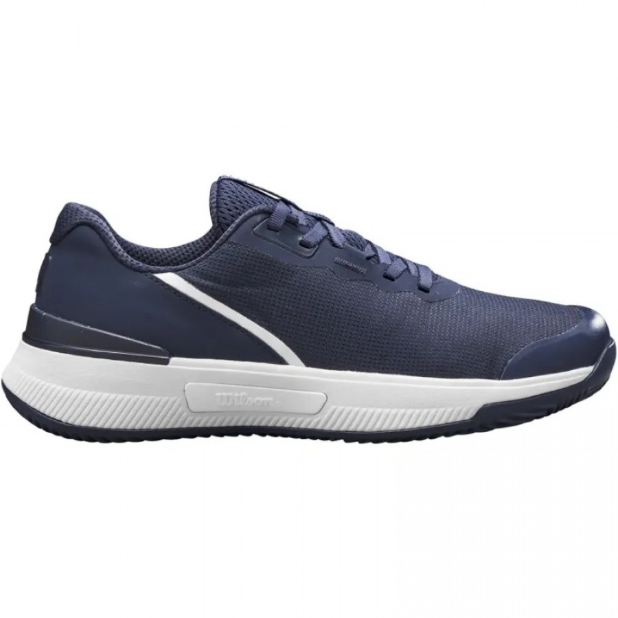 Wilson Intrigue Pro CLAY Bleu Marine Blanc Baskets Femme  Offre - Pas cher