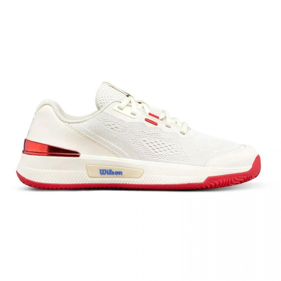 Zapatillas Wilson Intrigue Pro Tofu Rojo Mujer  Oferta + Barato