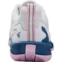 Zapatillas Wilson Rush Pro 4.5 Clay Blanco Azul Mujer  Oferta + Barato