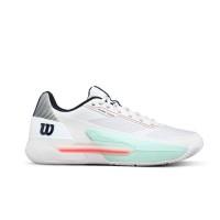 Zapatillas Wilson Rush Tour 5 Clay Blanco Aqua Coral