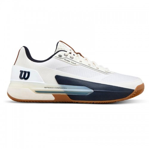 Baskets Wilson Rush Tour 5 en argile blanc bleu marine